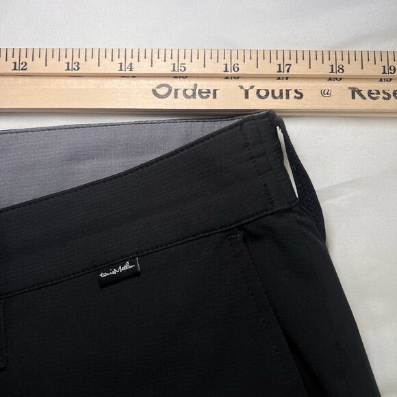 Travis Mathew Right On Time Pants Mens Size 36 Black Performance Chinos Golf Dad - Picture 9 of 14